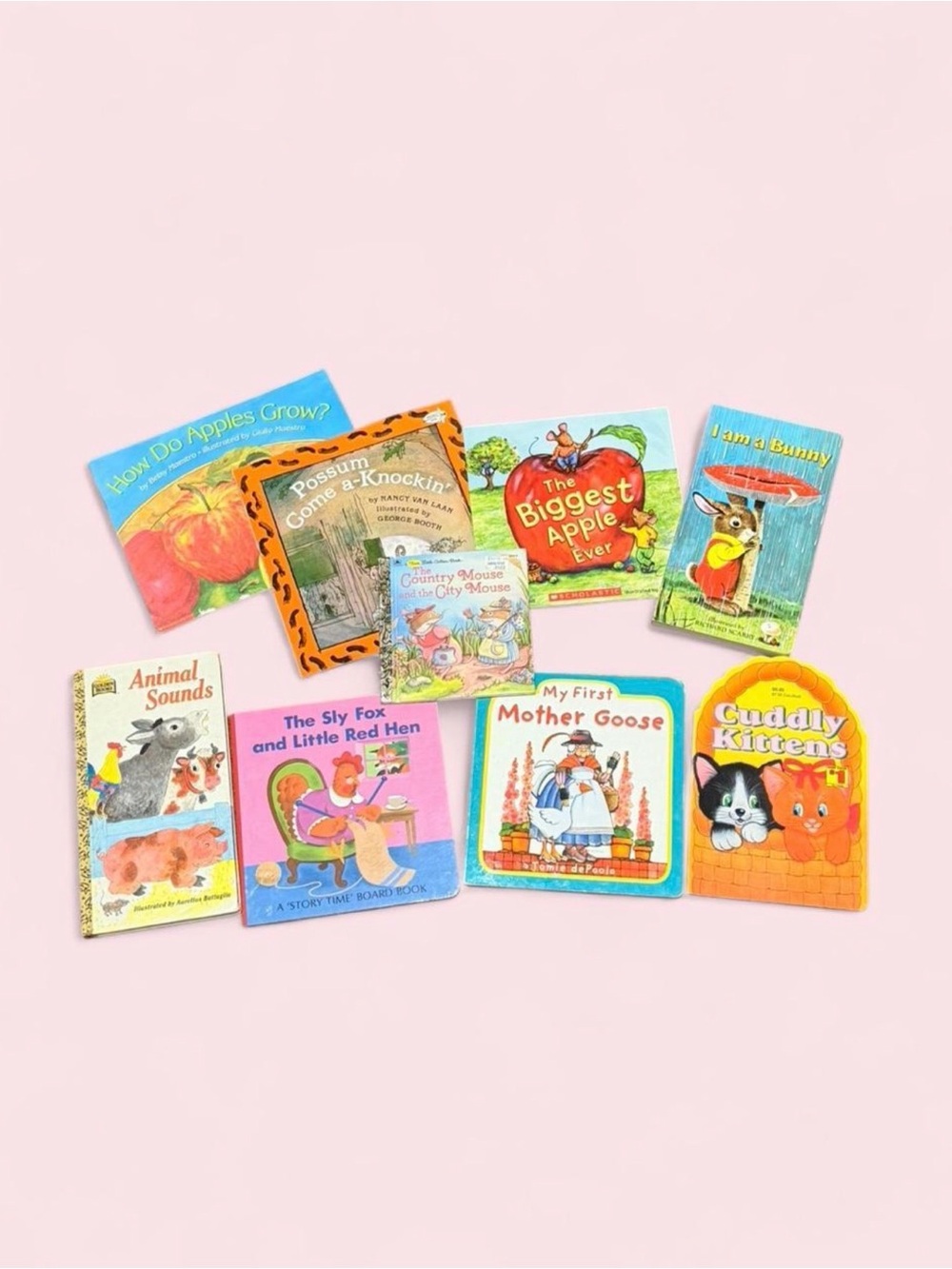 Cottagecore Kids Book Bundle Nature Animal Board Books Golden Books Lot